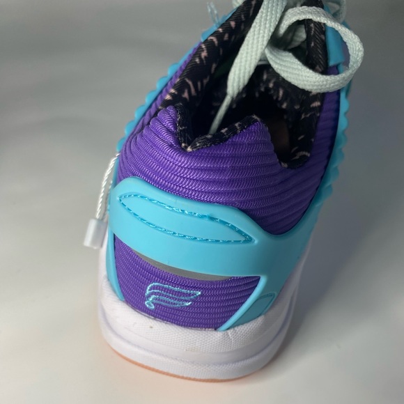 Fabletics colorful sneakers new blue purple green size 8 - Picture 4 of 12